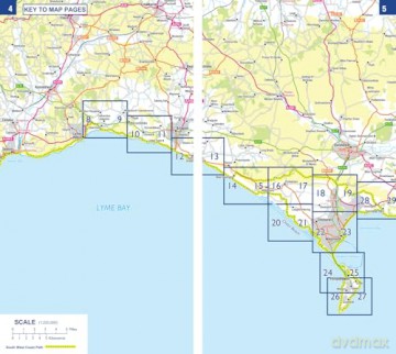 South West Coast Path 5 - Dorset: with Ordnance Survey mapping (A -Z Adventure Series) - A-Z Maps [KSIĄŻKA]