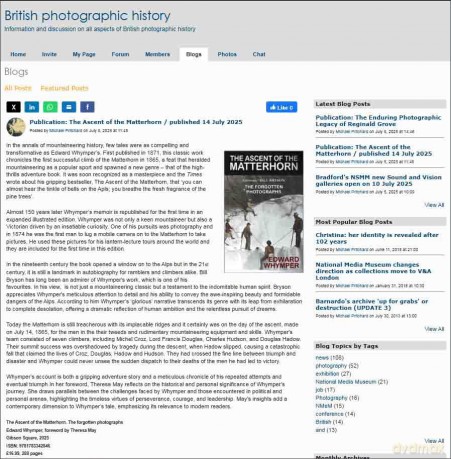 The Ascent of the Matterhorn - 'The best climbing book ever written' Bill Bryson: With the Forgotten Photographs - Edward Whymper [KSIĄŻKA]