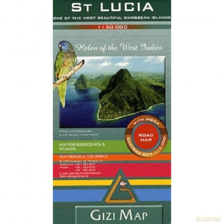 Saint-Lucia Road Map: GIZI.172R [KSIĄŻKA]