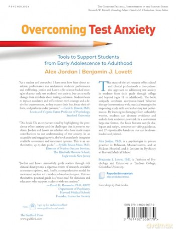 Overcoming Test Anxiety: Tools to Support Students from Early Adolescence to Adulthood (The Guilford Practical Intervention in the Schools Series) - Alexander H. Jordan [KSIĄŻKA]