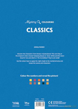 Mystery Colouring - Classics: Reveal iconic Disney characters with colour by number - Jerémy Mariez [KSIĄŻKA]