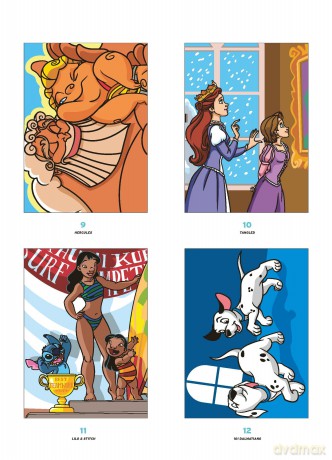 Mystery Colouring - Family: Reveal iconic Disney characters with colour by number - Alexandre Karam [KSIĄŻKA]