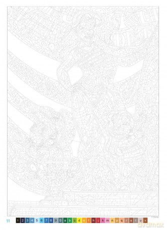 Mystery Colouring - Family: Reveal iconic Disney characters with colour by number - Alexandre Karam [KSIĄŻKA]