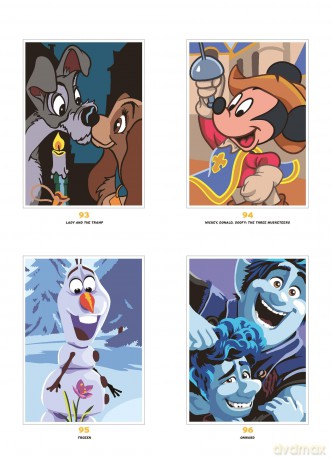 Mystery Colouring - Portraits: Reveal iconic Disney characters with colour by number - Christophe-Alexis Perez [KSIĄŻKA]