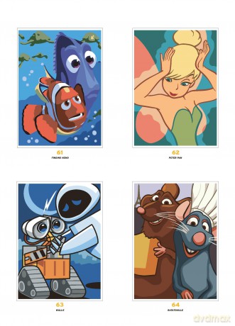 Mystery Colouring - Portraits: Reveal iconic Disney characters with colour by number - Christophe-Alexis Perez [KSIĄŻKA]