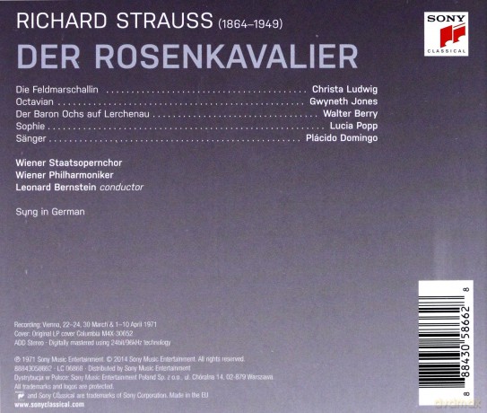Leonard Bernstein: Strauss: Der Rosenkavalier [3CD]