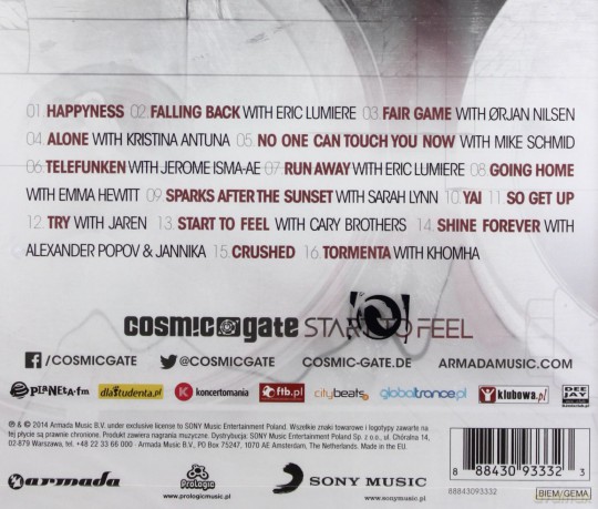 Cosmic Gate: Start To Feel [CD]