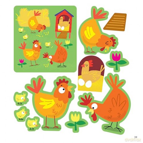 First Fun: Sticker Painting Farm Animals: 12 Colorful Scenes to Create - Edward Miller [KSIĄŻKA]