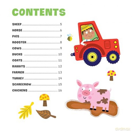 First Fun: Sticker Painting Farm Animals: 12 Colorful Scenes to Create - Edward Miller [KSIĄŻKA]