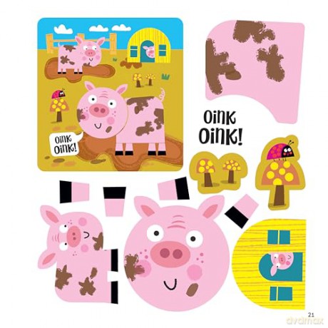 First Fun: Sticker Painting Farm Animals: 12 Colorful Scenes to Create - Edward Miller [KSIĄŻKA]