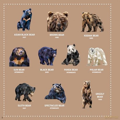 My Sticker Paintings: Bears: 10 Majestic Works of Art - Logan Powell [KSIĄŻKA]