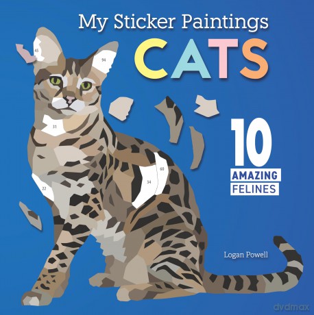 My Sticker Paintings: Cats: 10 Amazing Felines - Logan Powell [KSIĄŻKA]