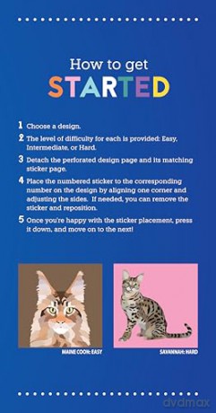 My Sticker Paintings: Cats: 10 Amazing Felines - Logan Powell [KSIĄŻKA]
