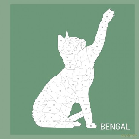 My Sticker Paintings: Cats: 10 Amazing Felines - Logan Powell [KSIĄŻKA]