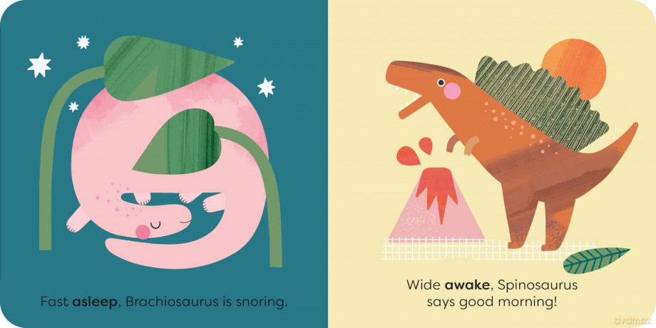 MiniTouch: Dinosaurs: Touch-and-feel first opposites - Happy Yak [KSIĄŻKA]