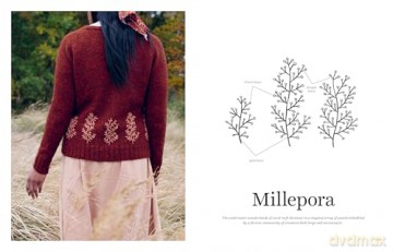 Embroidery on Knits: 18 Nature-Inspired Templates for Stitching on Wool - Judit Gummlich [KSIĄŻKA]