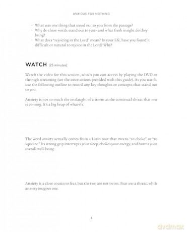 Anxious for Nothing Bible Study Guide plus Streaming Video, Updated Edition: Finding Calm in a Chaotic World - Max Lucado [KSIĄŻKA]