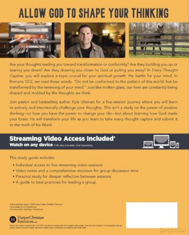 Every Thought Captive Bible Study Guide plus Streaming Video: How Renewing Your Mind Can Change Your Life - Kyle Idleman [KSIĄŻKA]