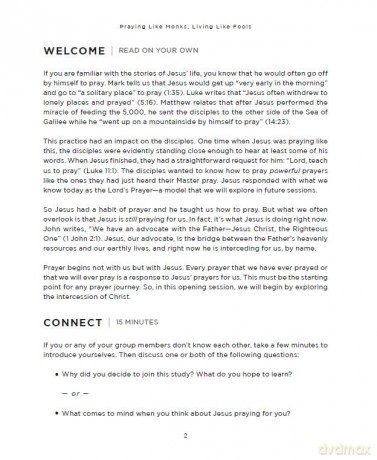 Praying Like Monks, Living Like Fools Bible Study Guide plus Streaming Video: A Bible Study on Learning to Pray Like Jesus - Tyler Staton [KSIĄŻKA]