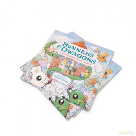 Bunnehs and Dwagons: Hygge Colouring In Scenes with Kawaii Characters - Heather Gross [KSIĄŻKA]