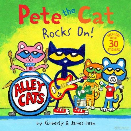 Pete the Cat Rocks On!: Includes Over 30 Stickers! - James Dean [KSIĄŻKA]