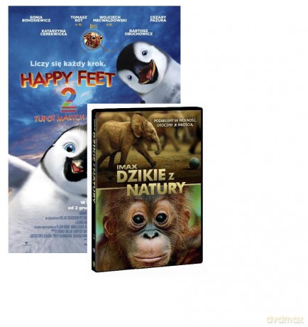 Hity Warner Bros Kolekcja: Happy Feet 2 - Tupot małych stóp/ Dzikie z natury [BOX] [2DVD]