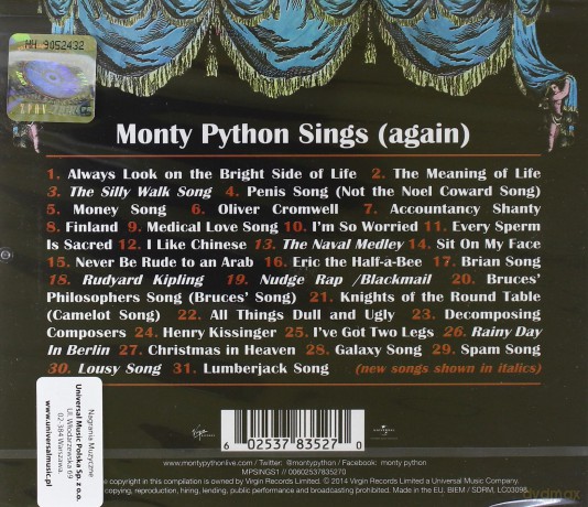 Monty Python: Monty Python Sings (Again) [CD]