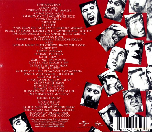 Monty Python: Monty Python's Life Of Brian [CD]