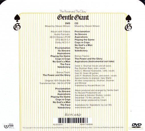 Gentle Giant: The Power And The Glory [CD]+[DVD]