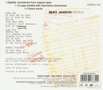 Bert Jansch: Nicola [CD]