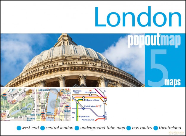 London PopOut Map: Pocket-size, pop up city map of London (PopOut Maps) - PopOut Maps [KSIĄŻKA]