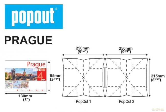 Prague PopOut Map (PopOut Maps) - PopOut Maps [KSIĄŻKA]