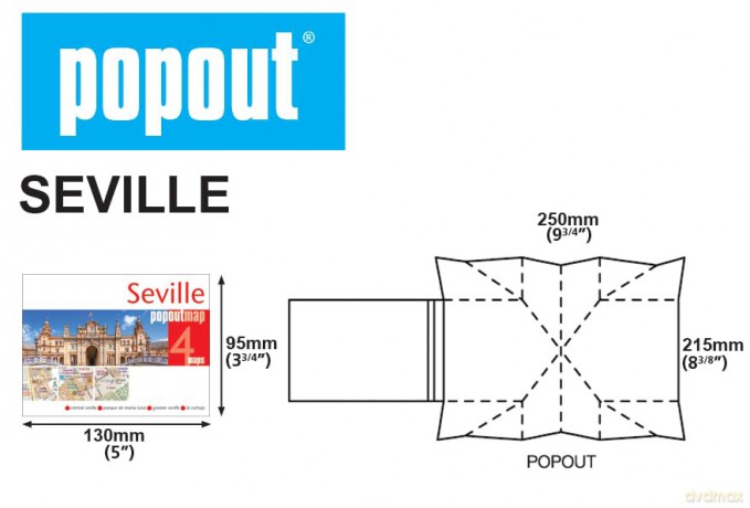 Seville PopOut Map (PopOut Maps) - PopOut Maps [KSIĄŻKA]