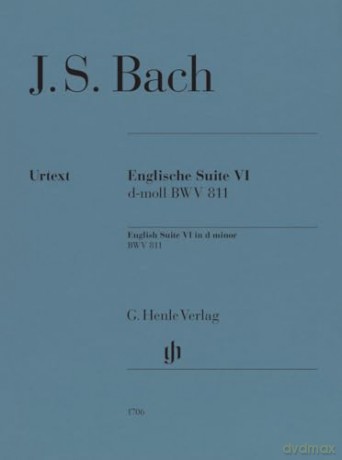 Johann Sebastian Bach: Englische Suite 6 BWV 811 - Piano Sheet Music - Henle Verlag (HN 1706) - Johann Sebastian Bach [KSIĄŻKA]