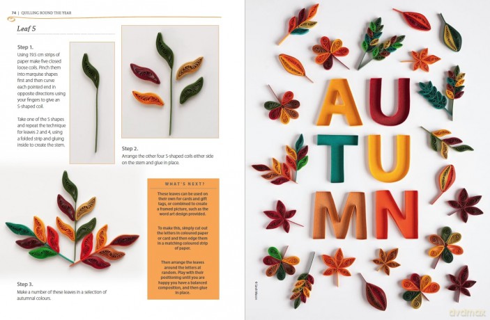 Quilling Round the Year: Beautiful Quilled Creations for Every Season - Rachel Warrillow [KSIĄŻKA]