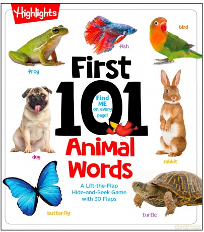 First 101 Animal Words (Highlights First 101 Words): First Words Animal Board Book, Learning to Talk Baby Book for Essential Early Language Learning - Highlights [KSIĄŻKA]