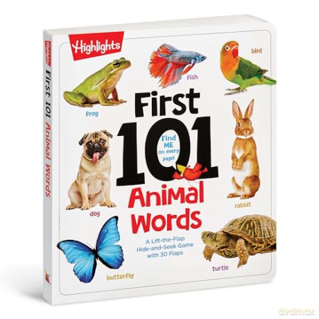 First 101 Animal Words (Highlights First 101 Words): First Words Animal Board Book, Learning to Talk Baby Book for Essential Early Language Learning - Highlights [KSIĄŻKA]