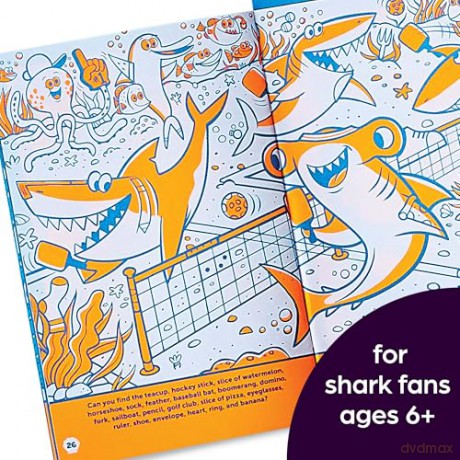 Neon Shark Hidden Pictures Puzzles (Highlights Fun to Go): Fun Seek-And-Find Kids Activity Book for Ages 69 with Over 300 Hidden Objects and Bonus Gel Marker for On-The-Go Play - Highlights [KSIĄŻKA]
