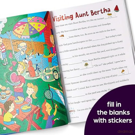 Silly Sticker Stories: Travel: Sticker Book for Kids 69 with Hidden Pictures Puzzles and Fill-In-The-Blank Stories for Road Trips, Flights and Vacations (HL HP Silly Sticker Stories) - Highlights [KSIĄŻKA]