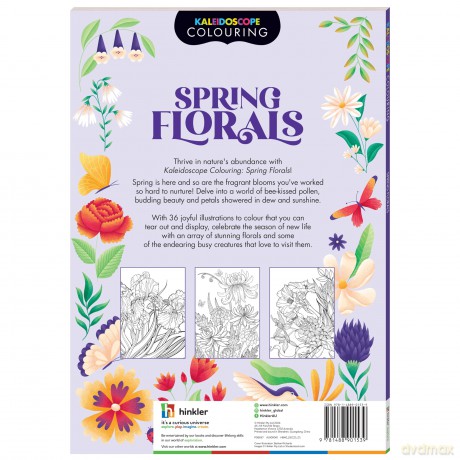 Kaleidoscope Colouring Spring Florals (Flowers) [KSIĄŻKA]