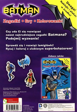 Batman. Zagadki, gry, kolorowanki cz. 2 [KSIĄŻKA]