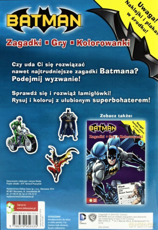 Batman. Zagadki, gry, kolorowanki cz. 1 [KSIĄŻKA]