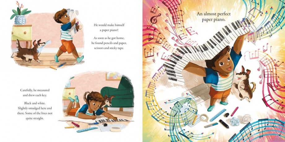 The Paper Piano: An inspirational picture book for music lovers - Rachel Ip [KSIĄŻKA]