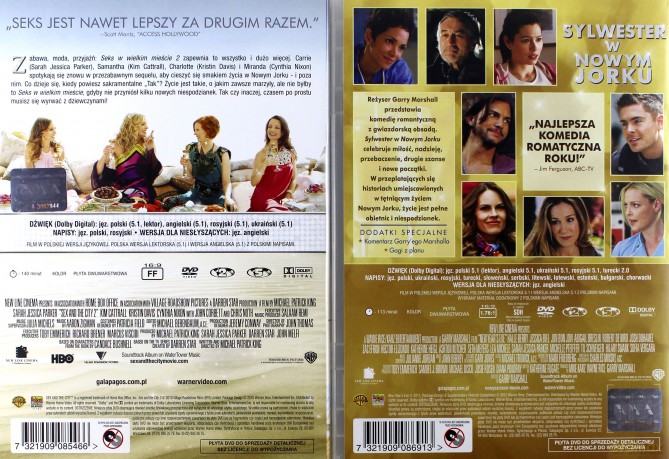 Hity Warner Bros Kolekcja: Seks w wielkim mieście 2/ Sylwester w Nowym Jorku [BOX] [2DVD]