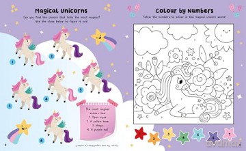 Magical Unicorns (Sticker activity book with over 100 stickers) [KSIĄŻKA]