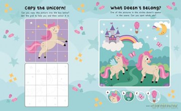 Magical Unicorns (Sticker activity book with over 100 stickers) [KSIĄŻKA]