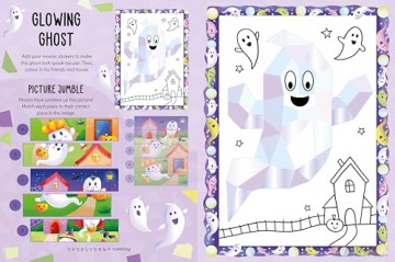Spooky Shiny Sticker Art (Mosaic Sticker by Numbers) [KSIĄŻKA]