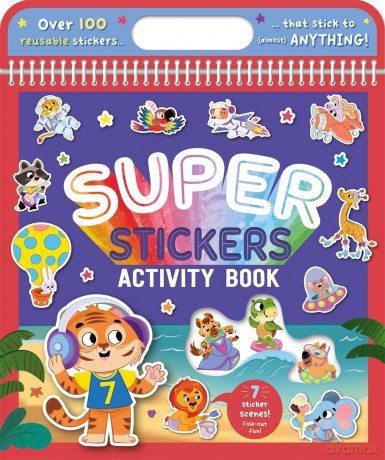Super Stickers Activity Book (Over 100 reusable stickers and sticker scenes) [KSIĄŻKA]