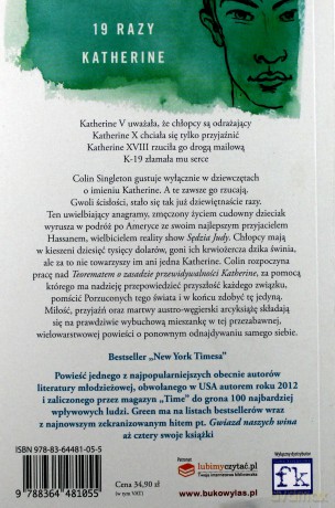 19 razy Katherine - John Green [KSIĄŻKA]