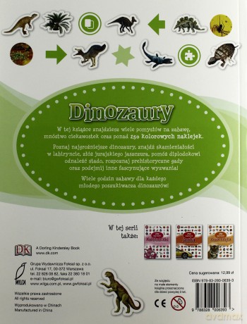 250 naklejek - Dinozaury [KSIĄŻKA]